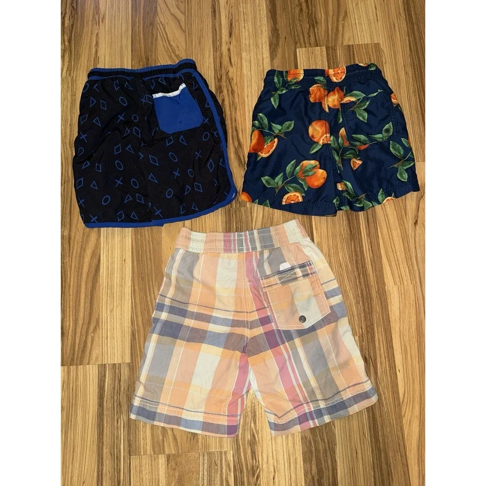 Sony PlayStation GAP Kids Old‎ Navy Boys Swim Trunks Sz 6/7 6 7 Lot EUC